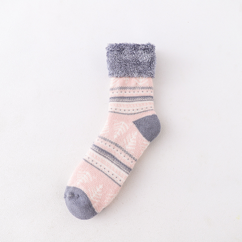 Slipper Socks Floor Socks Velvet Adult Socks Thick Warm Winter Home Sleep Socks Fluffy Fuzzy Socks